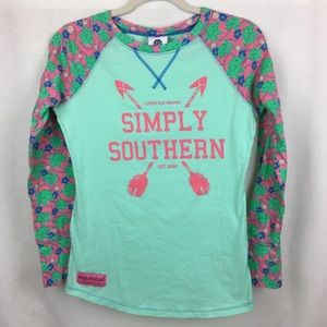Simply Southern long sleeve baseball tee